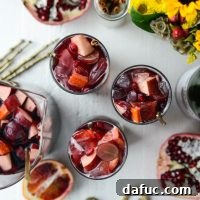 Pomegranate Sparkling Apple Cider Sangria