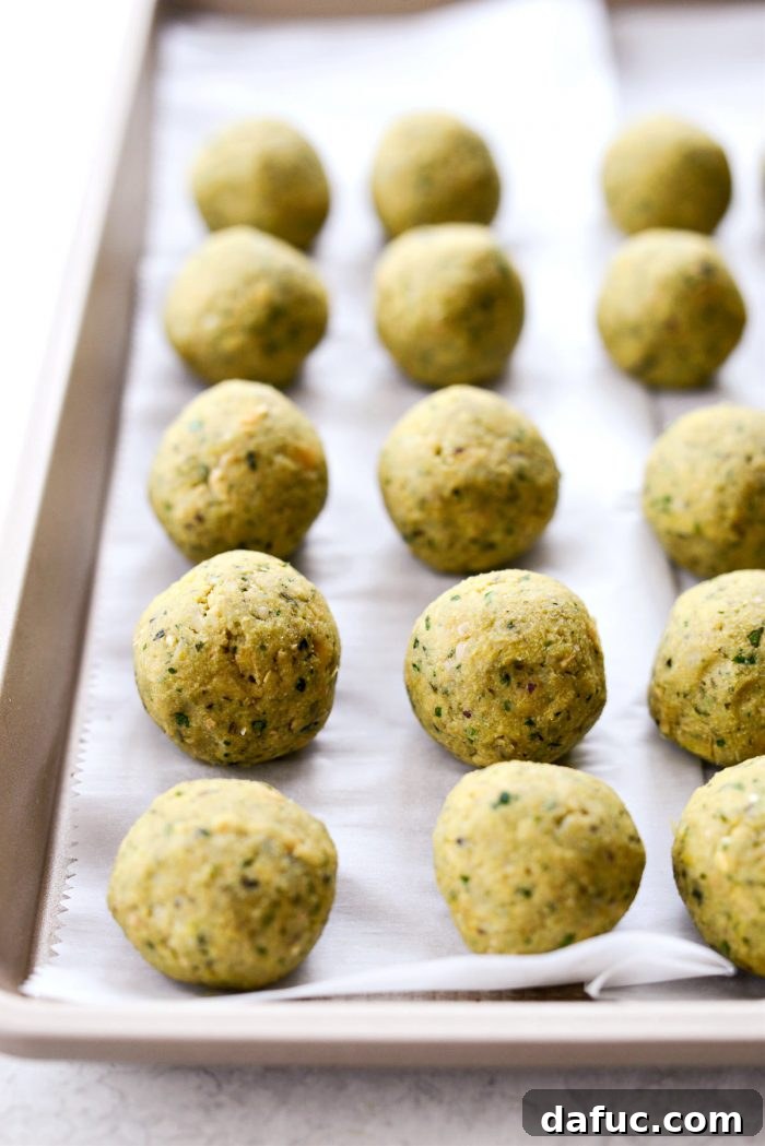Air-Fried Falafel Perfection 12 and roll into balls.