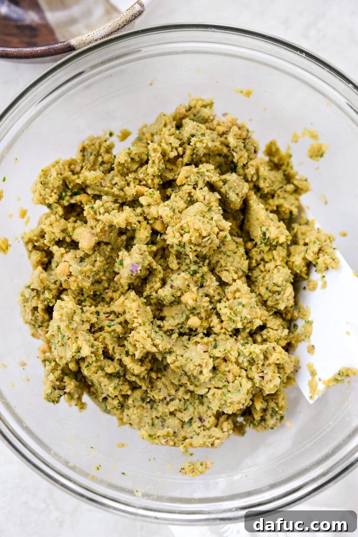 Air-Fried Falafel Perfection 10 mix to combine then chill