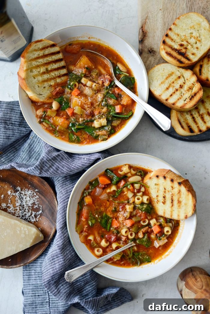 Ina Garten's Cozy Winter Minestrone 22 Ina Garten's Winter Minestrone ready to be enjoyed