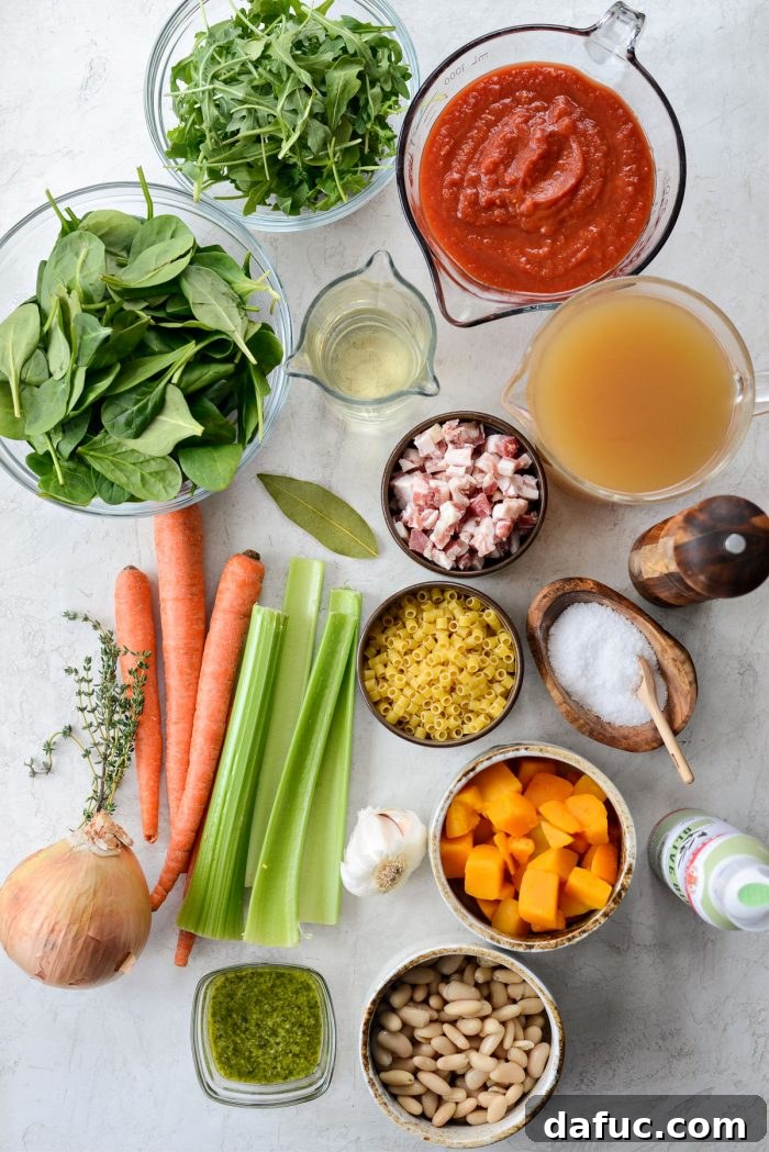 Ina Garten's Cozy Winter Minestrone 4 Ingredients for Ina Garten's Winter Minestrone soup