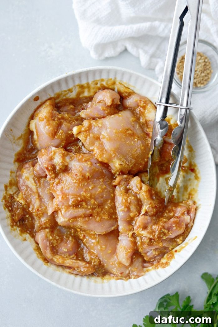 Aromatic Lemongrass Chicken 8 Chicken thighs tossed with marinade