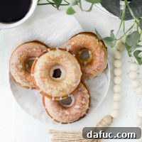 Recipe card image of Glazed Buttermilk Cake Doughnuts