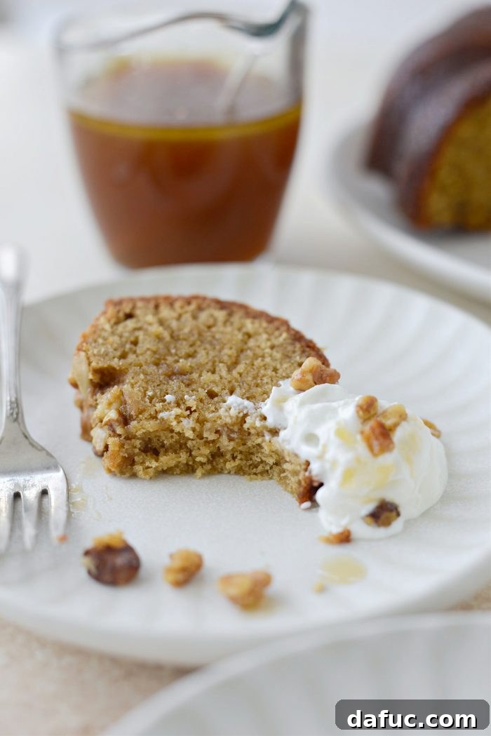 Emerald Isle Whiskey Cake 27 An inviting image of a fully prepared Irish Whiskey Cake, ready to be enjoyed.