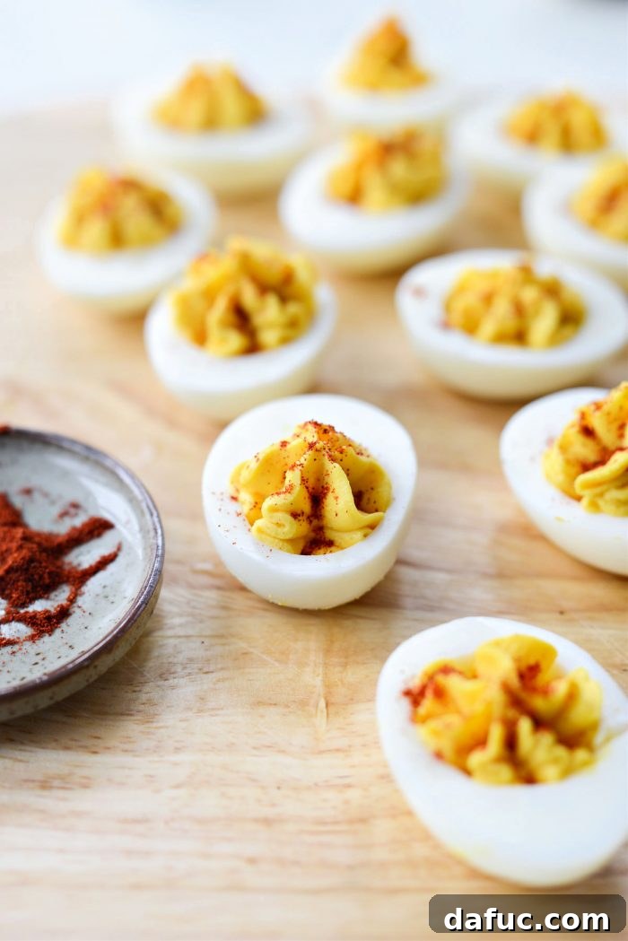Sprinkle with paprika and serve.