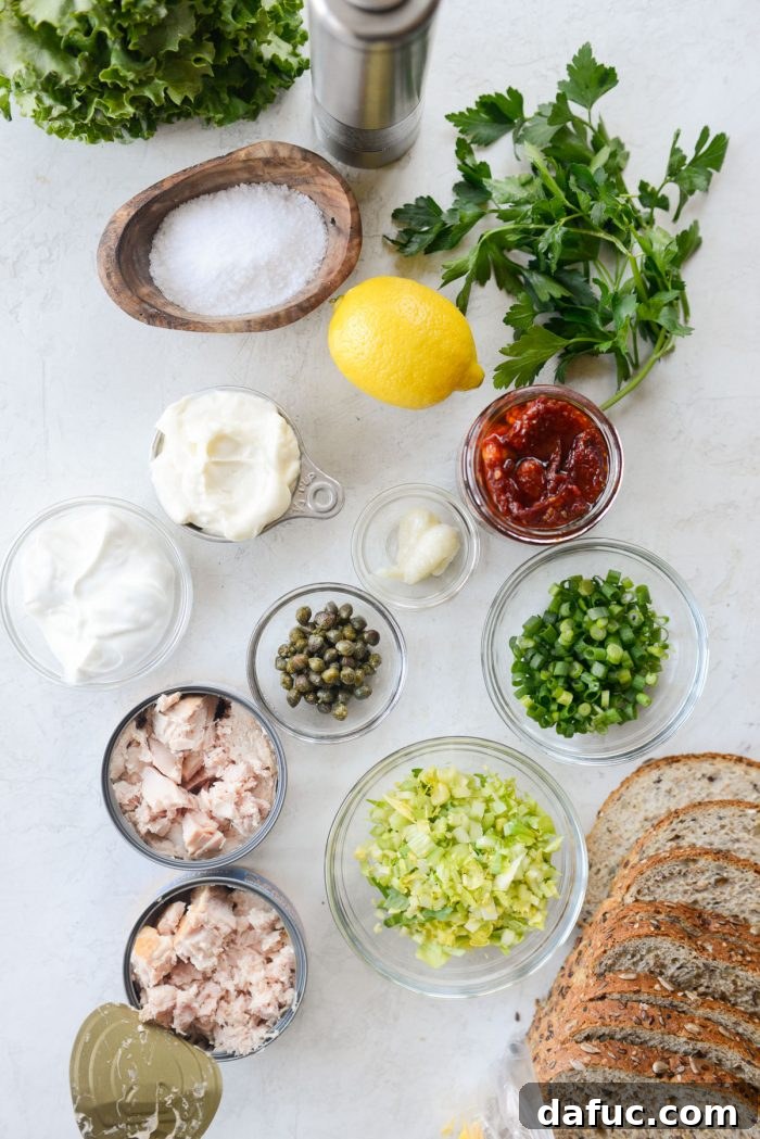 Sun-Kissed Tuna Medley 3 Sun-dried Tomato Tuna Salad ingredients