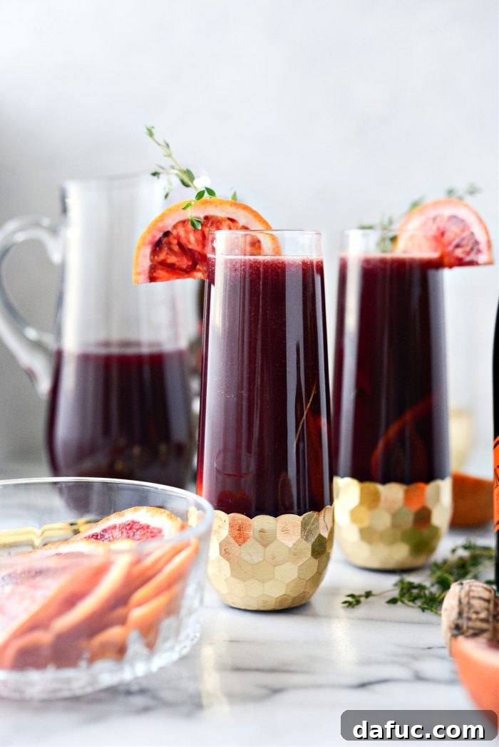 Velvet Vanilla Blood Orange Mimosas 12 Beautifully garnished Vanilla Blood Orange Mimosa