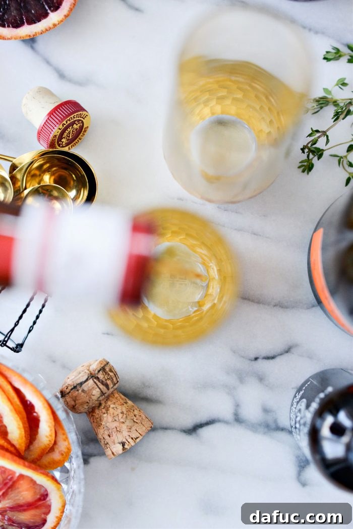 Velvet Vanilla Blood Orange Mimosas 8 A splash of Grand Marnier poured into a champagne flute