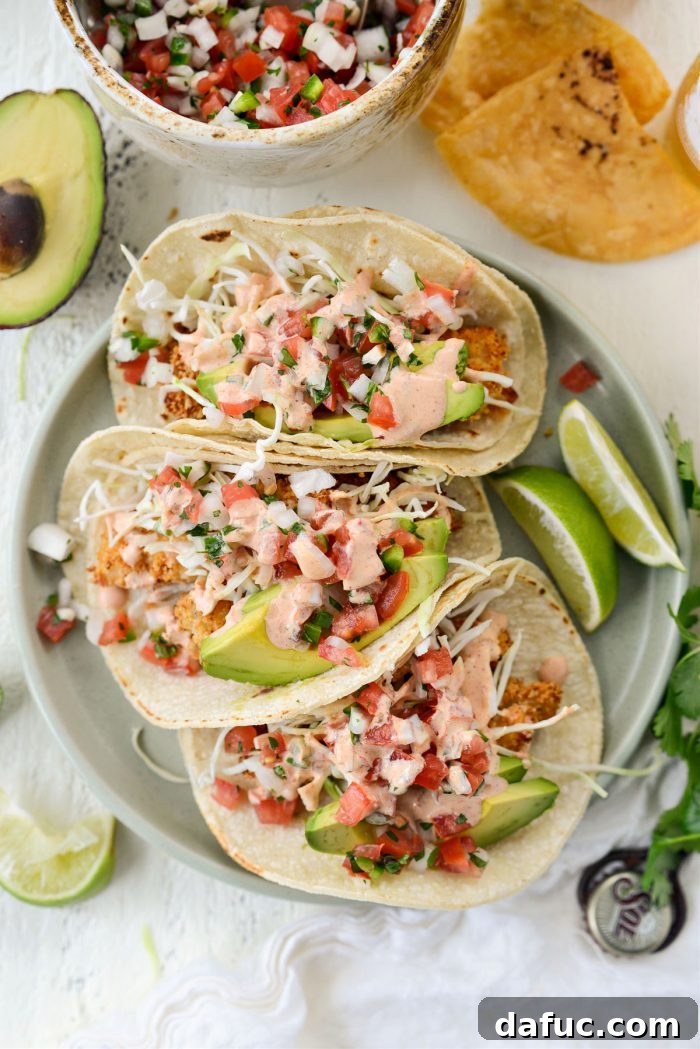 Crispy Air-Fried Baja Fish Tacos 2 Air Fryer Baja Fish Tacos