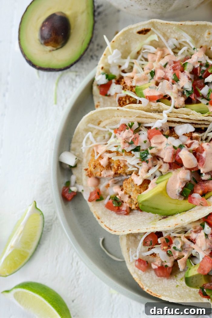 Crispy Air-Fried Baja Fish Tacos 24 Air Fryer Baja Fish Tacos