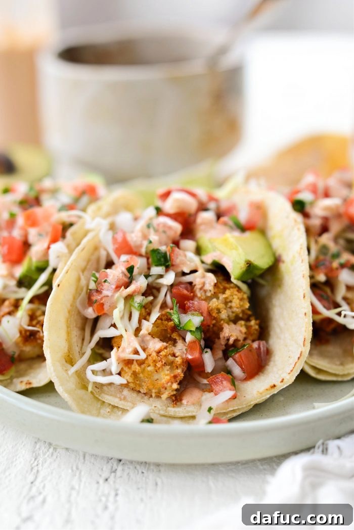Crispy Air-Fried Baja Fish Tacos 25 Air Fryer Baja Fish Tacos