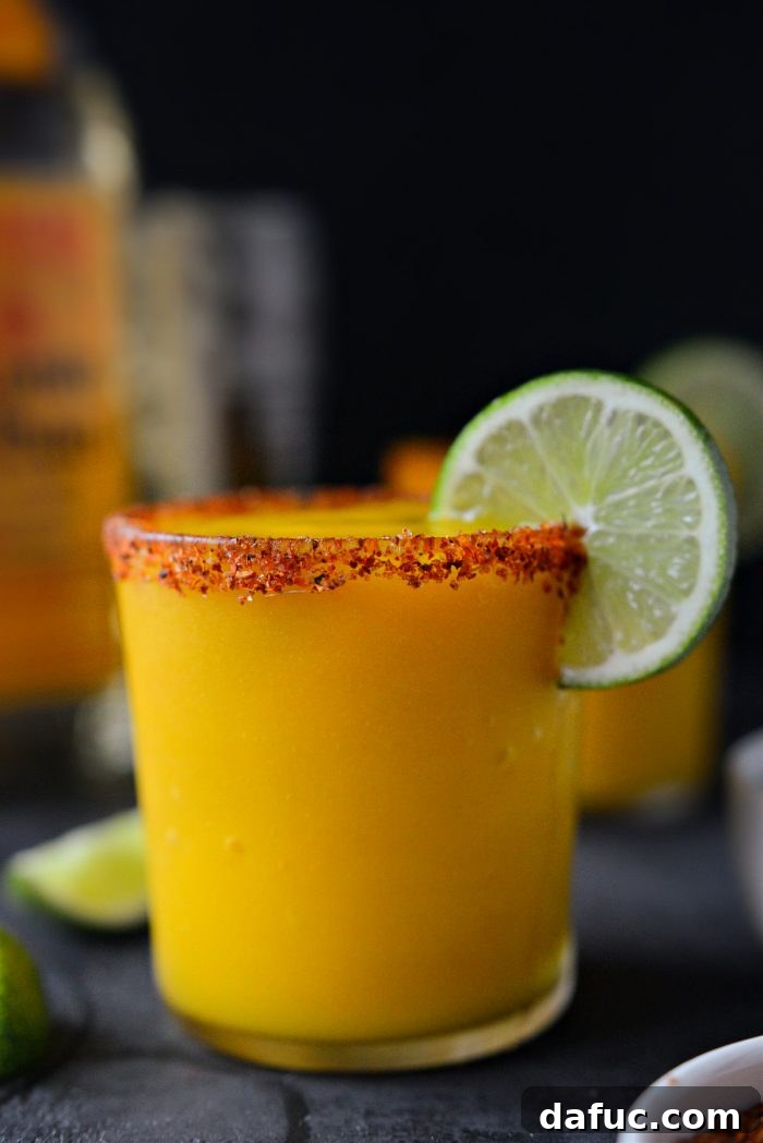 Smoked Mango Swirl 2 Mango Mezcal Margarita Slush