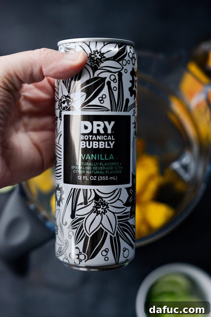 Smoked Mango Swirl 12 dry vanilla bubbly