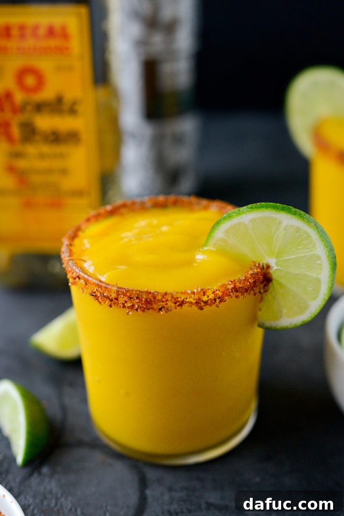 Smoked Mango Swirl 18 Mango Mezcal Margarita Slush