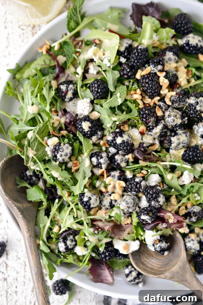 Blackberry Hazelnut Spring Salad