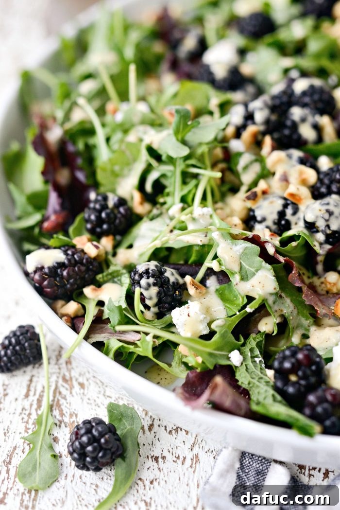 Blackberry Hazelnut Spring Salad