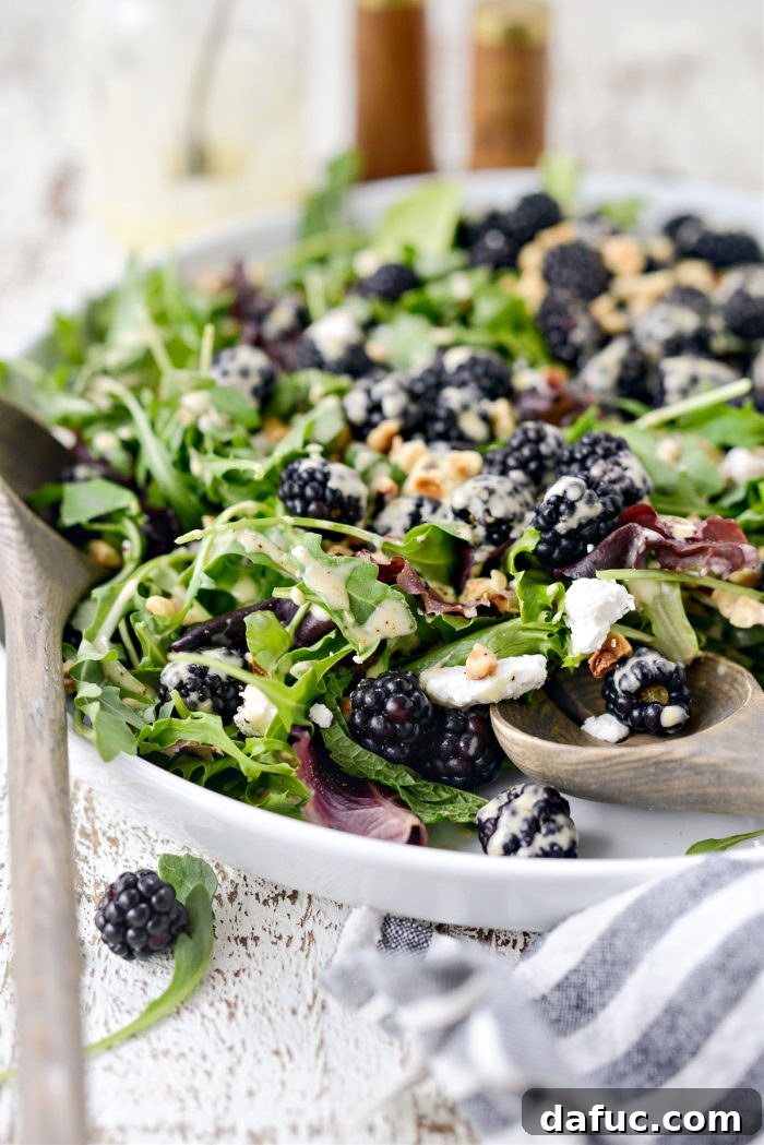 Blackberry Hazelnut Spring Salad