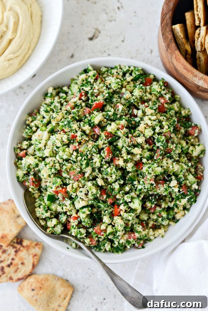 Golden Roasted Cauliflower Tabbouleh 2 Roasted Cauliflower Tabbouleh: A Grain-Free Mediterranean Delight