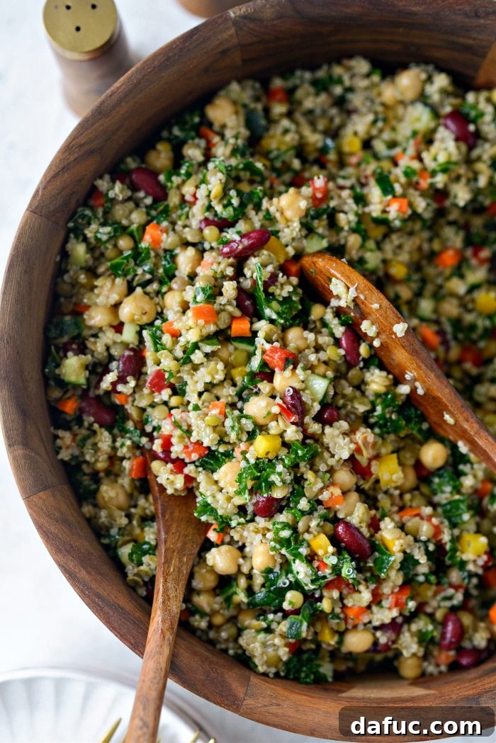 Confetti Picnic Salad in a Serving Bowl