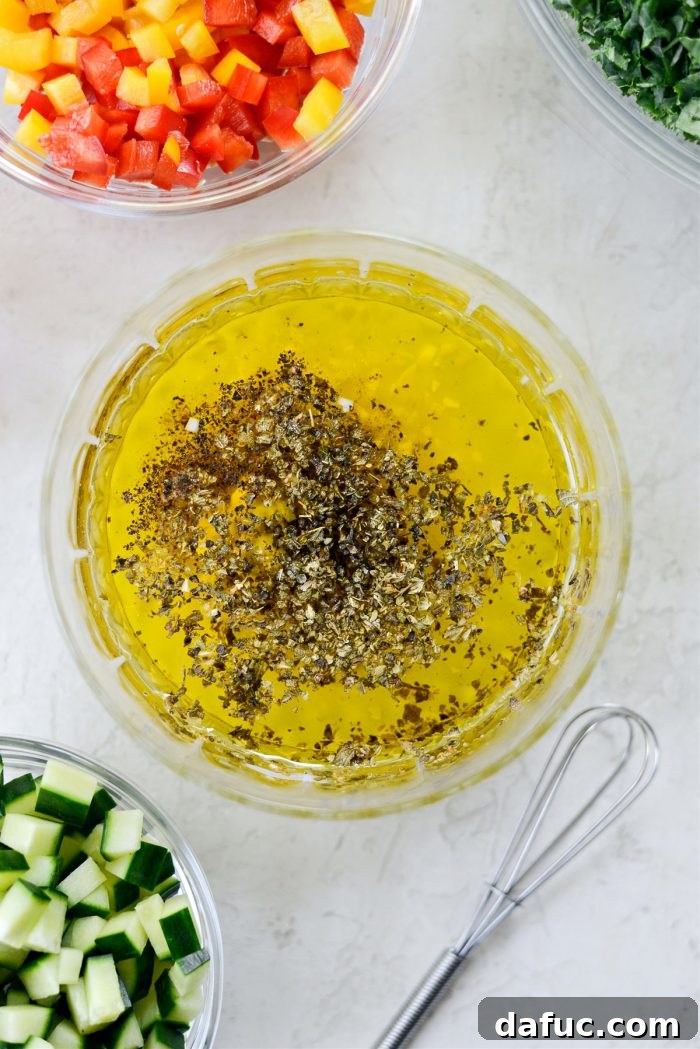 Ingredients for Lemony Dijon Vinaigrette in a Glass Jar