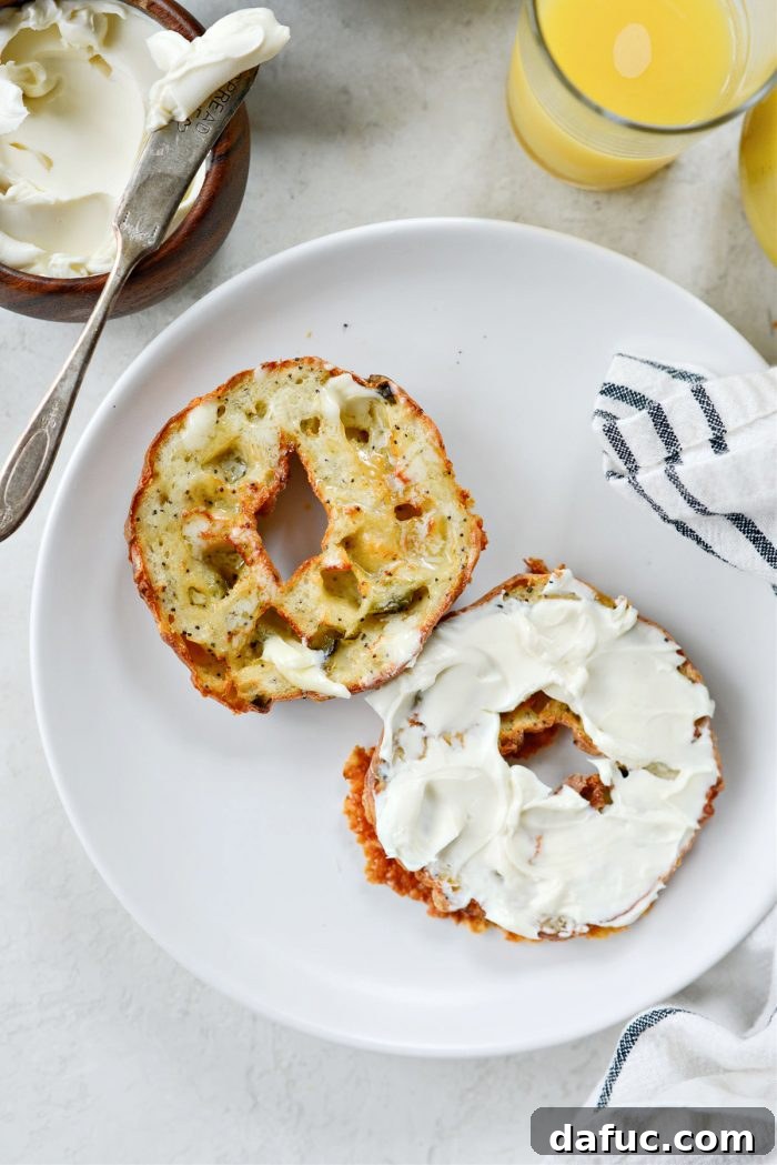 Kickin' Air Fryer Jalapeño Cheddar Bagels 3 Air Fryer Jalapeno Cheddar Bagels