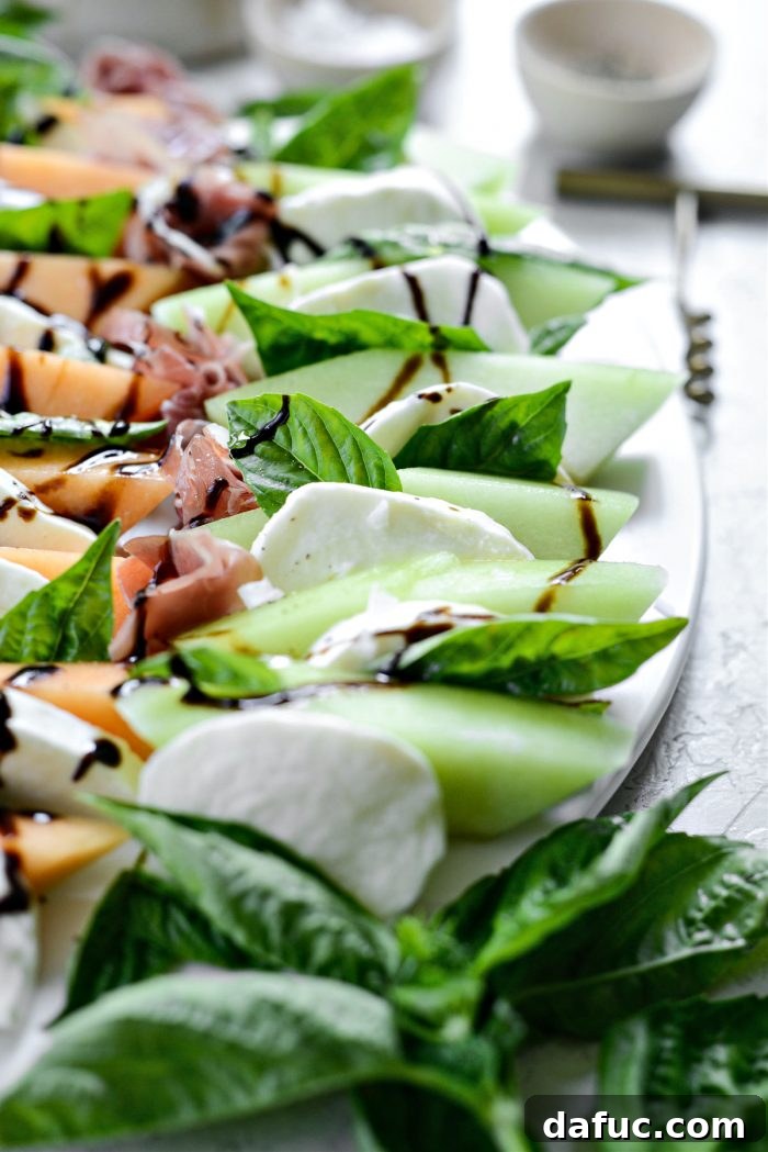 Ready-to-Serve Melon Caprese Platter