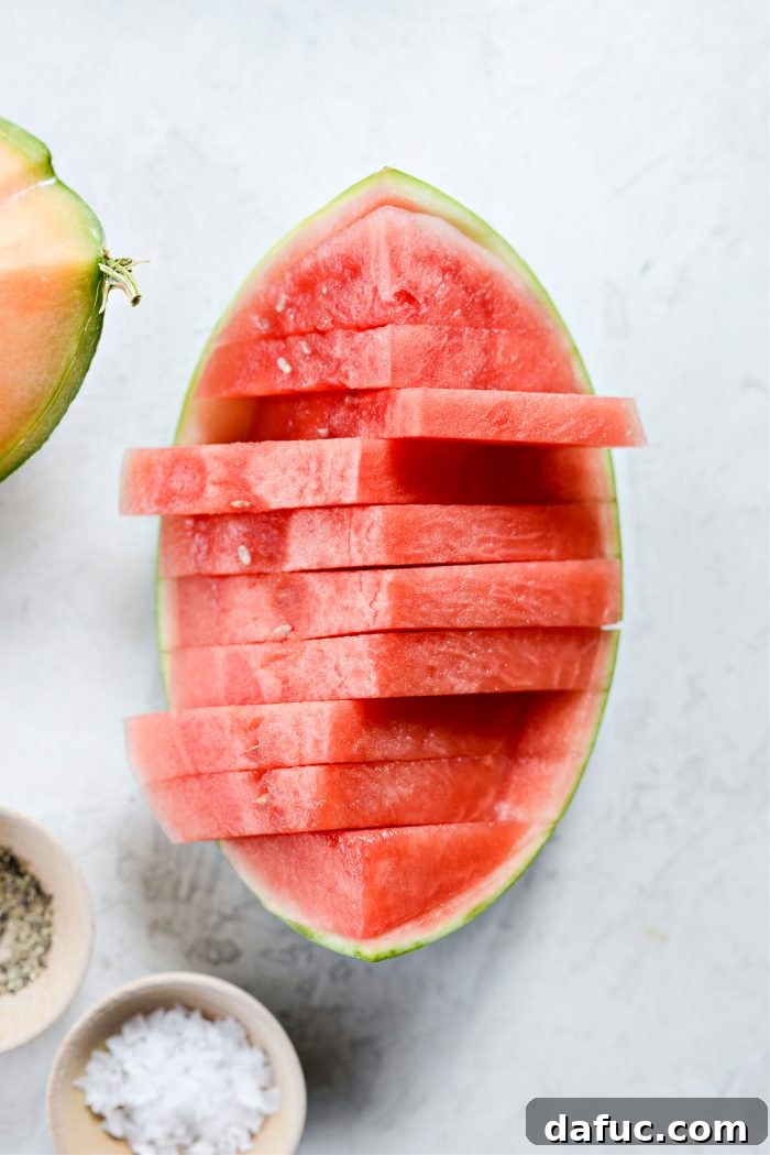 Beautiful Wedges of Fresh Melon