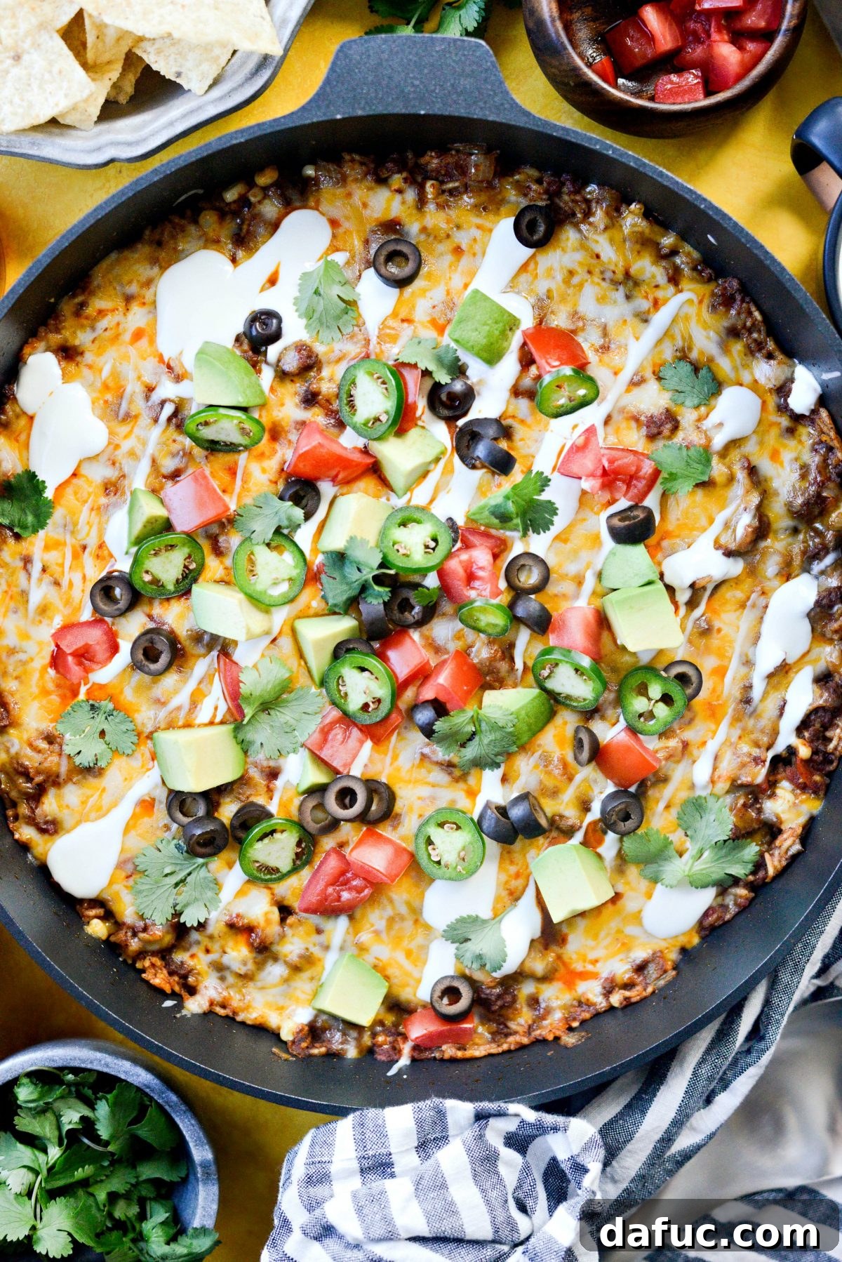 25+ Simple Dinners for Busy Weeknights 15 Cheesy Mexican Beef and Rice Skillet, a glorious one-pan casserole for easy weeknights.