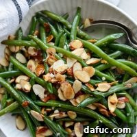 Garlicky Green Beans Almondine