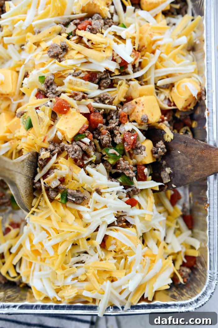 Irresistible Smoked Chile Queso 14 toss to combine