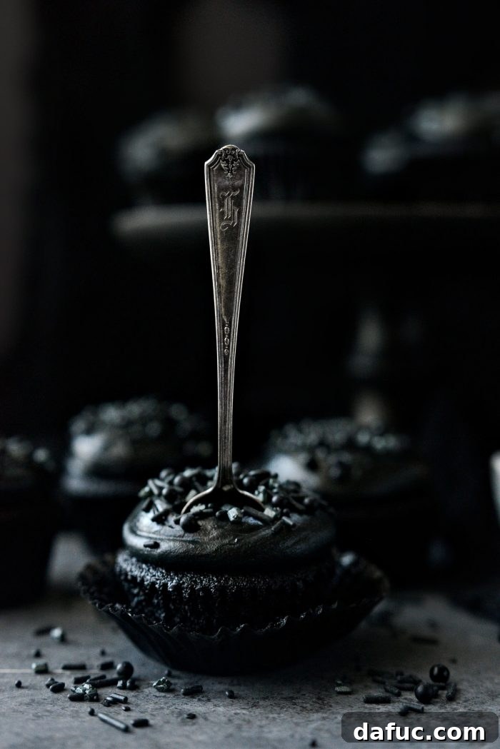 Dark Velvet Delights 29 Black Velvet Cupcakes