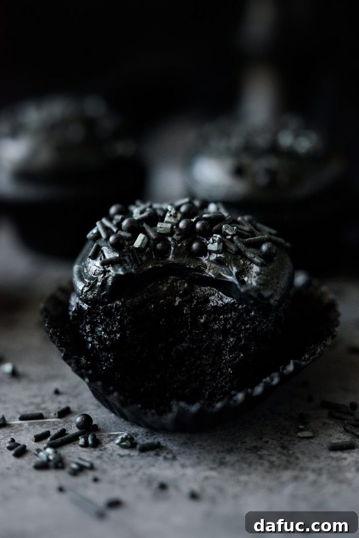 Dark Velvet Delights 30 Black Velvet Cupcakes