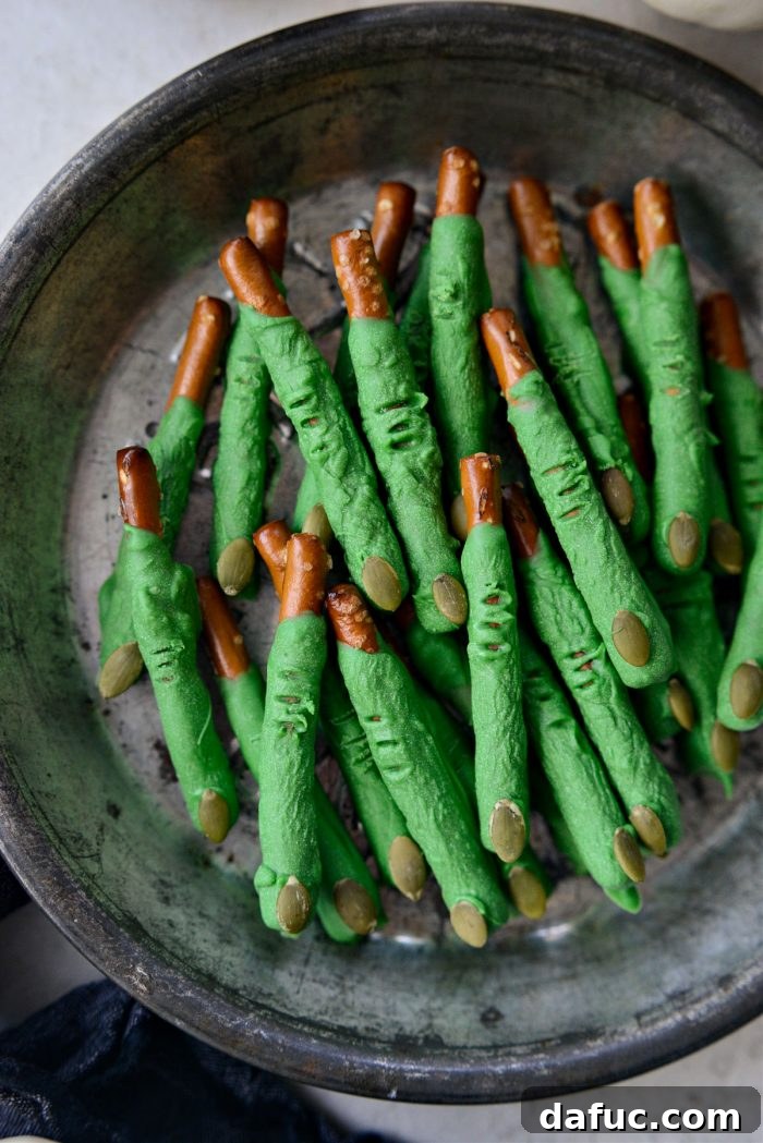 Enchanted Digits 14 A large platter of Witch Fingers Halloween treats