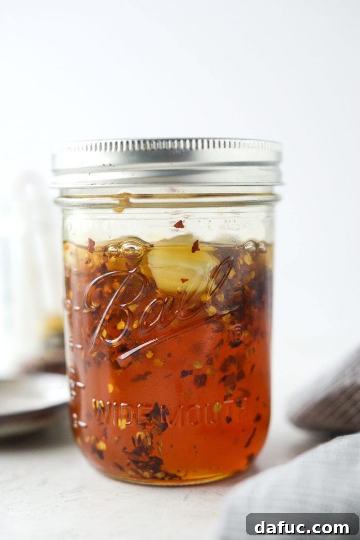 Sweet Heat Garlic Honey 2 Garlic Hot Honey infusion process