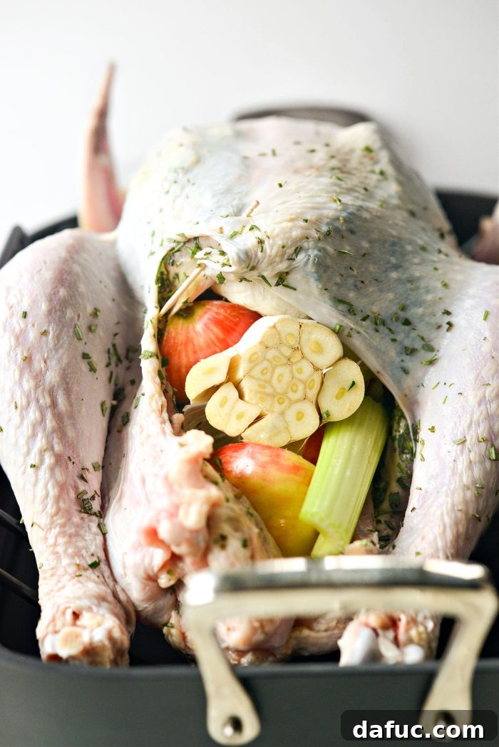fill turkey cavity