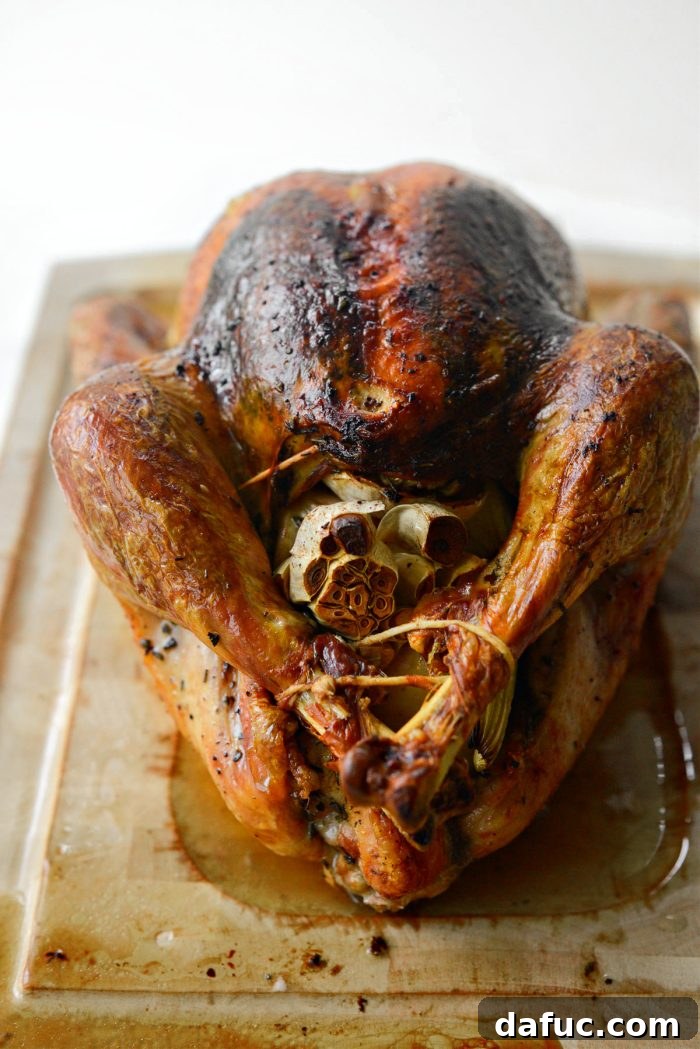 Succulent Apple and Herb Roasted Turkey 19 transfer to a large carving board and let rest