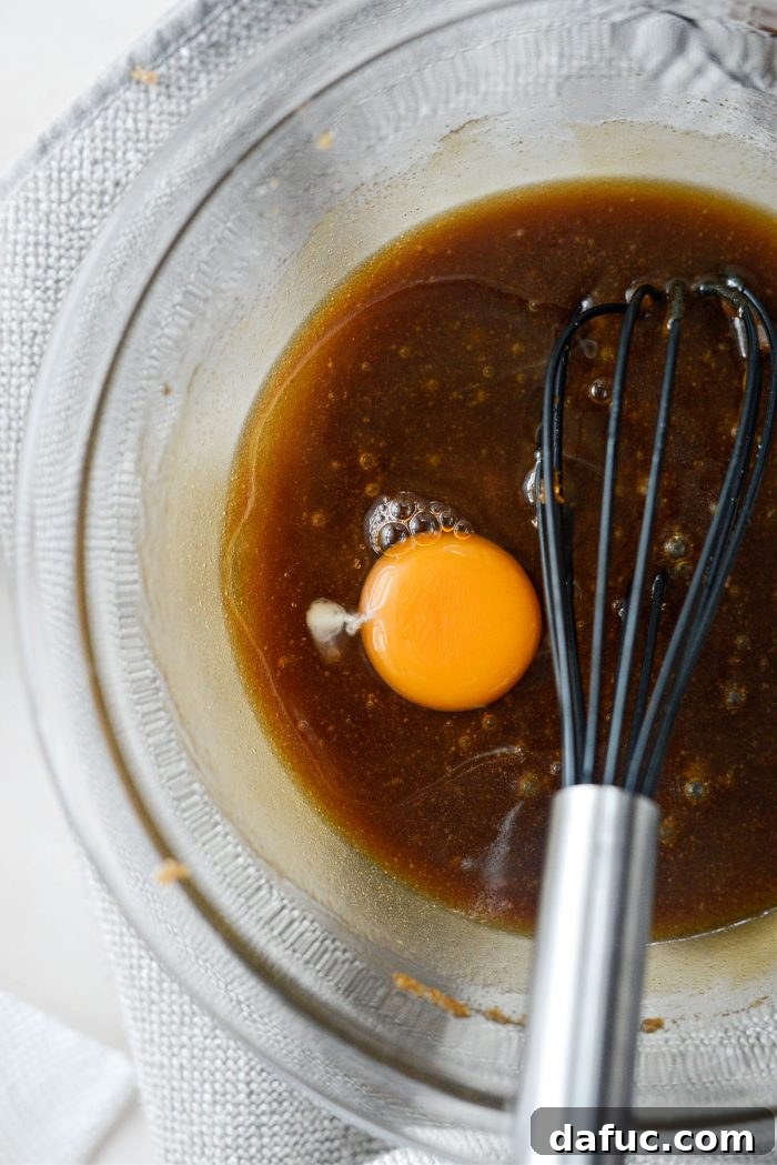 Spiced Pumpkin Pecan Brownies 28 Gradually whisking in eggs one at a time