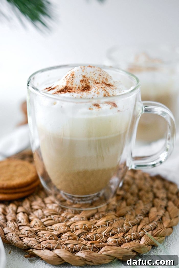 Finished Eggnog Latte ready to drink