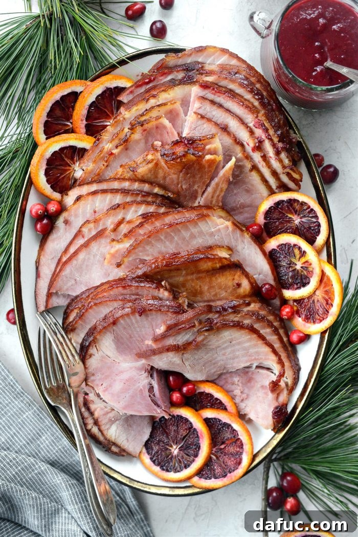 Glistening Cranberry Glazed Ham 2 Cranberry Glazed Ham