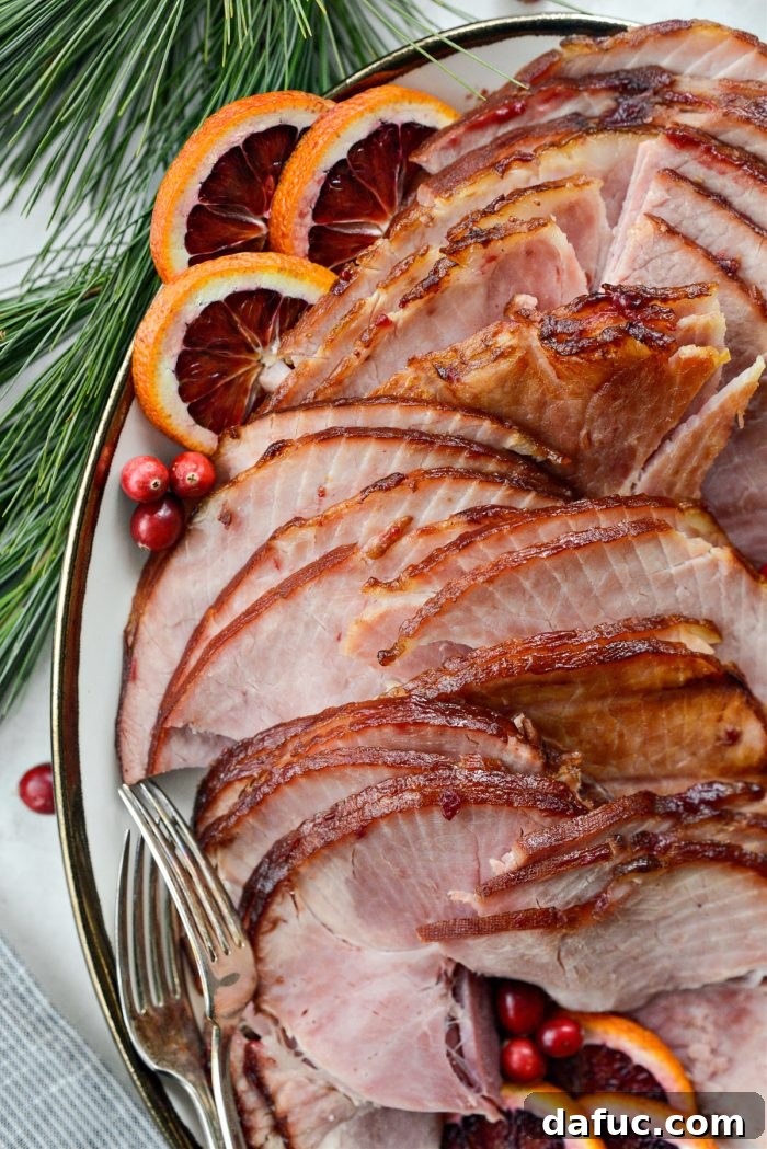 Glistening Cranberry Glazed Ham 3 Cranberry Glazed Ham