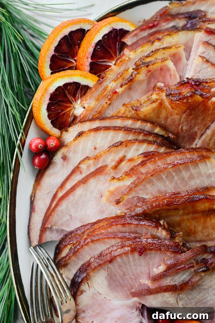 Glistening Cranberry Glazed Ham 22 Cranberry Glazed Ham