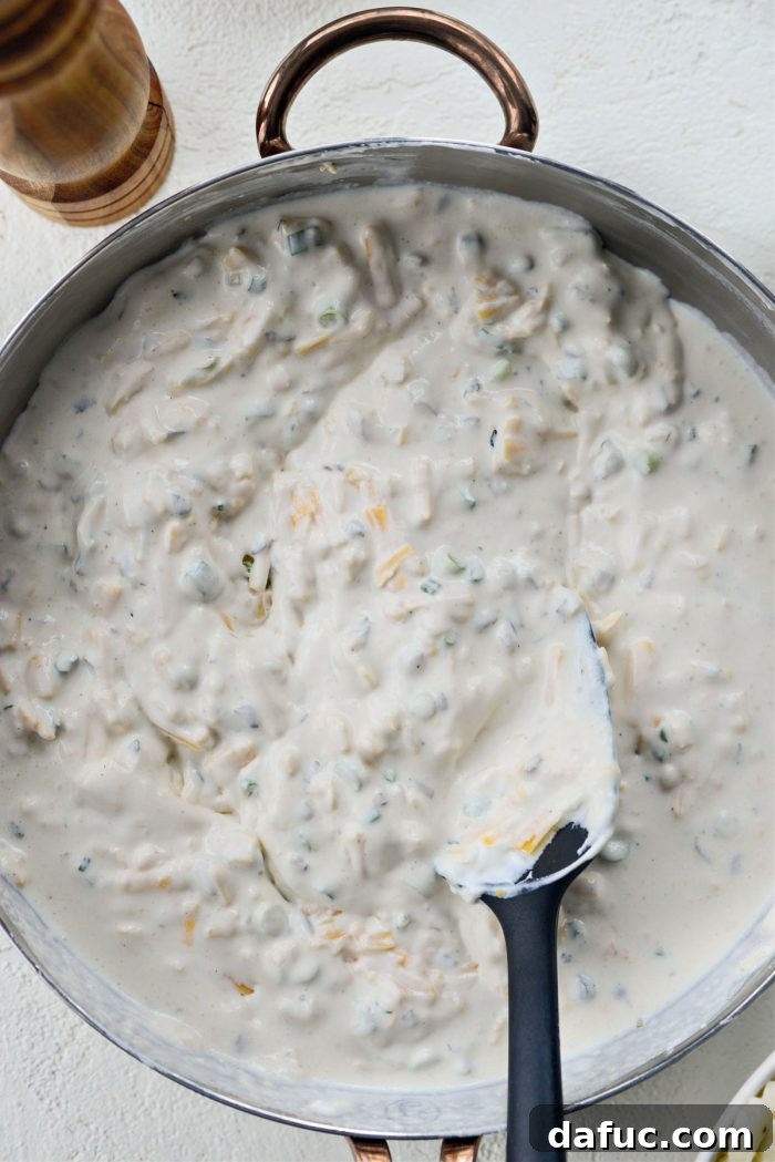 Mel's Golden Cheesy Potato Bake 9 mix until smooth