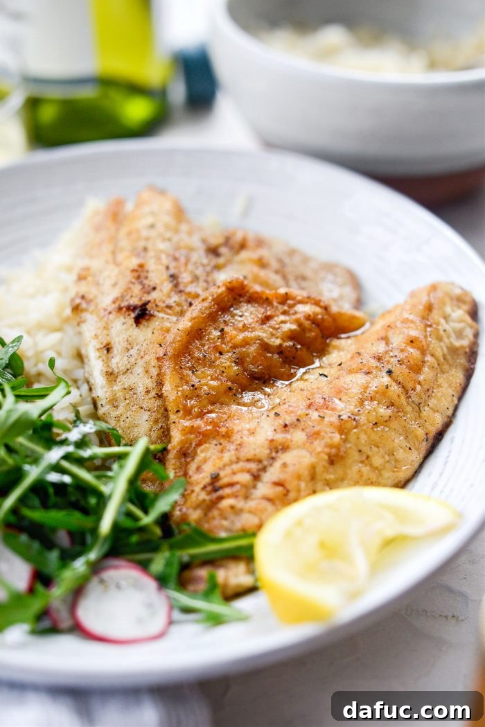 Lemon Brightened Brown Butter Perch 18 Lemon Brown Butter Perch and serving suggestions