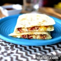 Barbecue Bacon and Pineapple Quesadillas