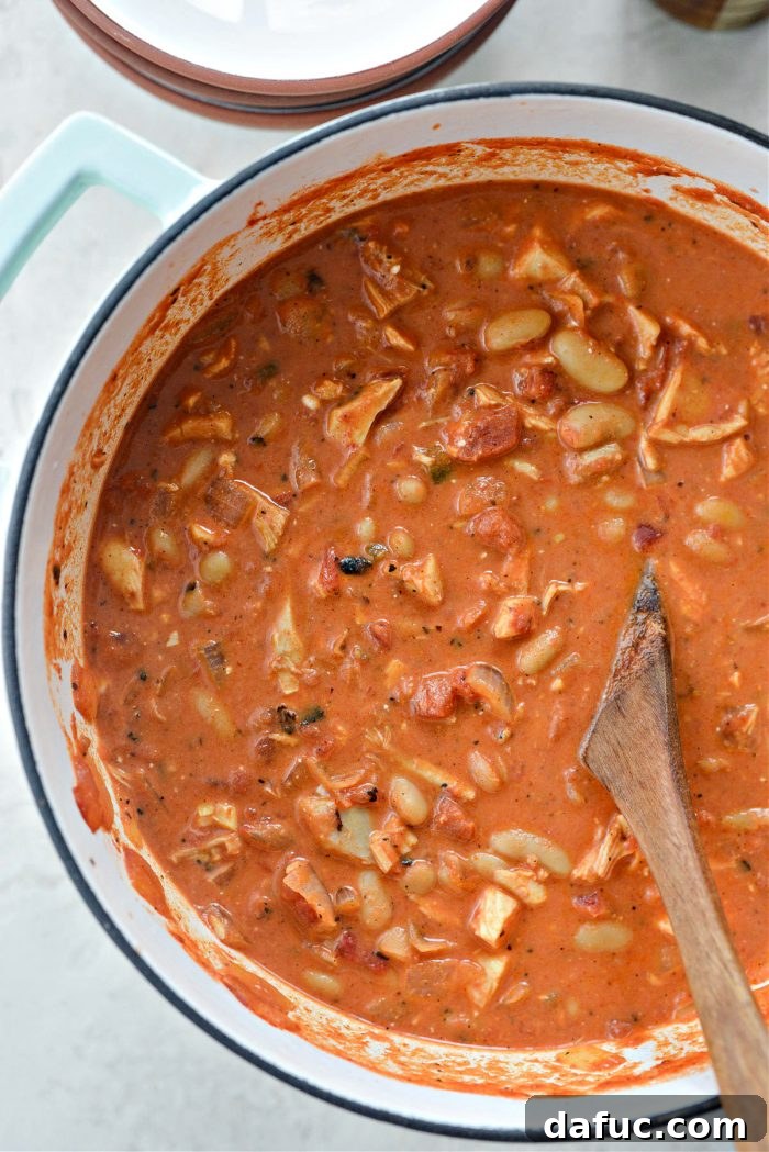 Zesty Buffalo Chicken Chili 15 Chili after cream cheese has melted and been stirred in