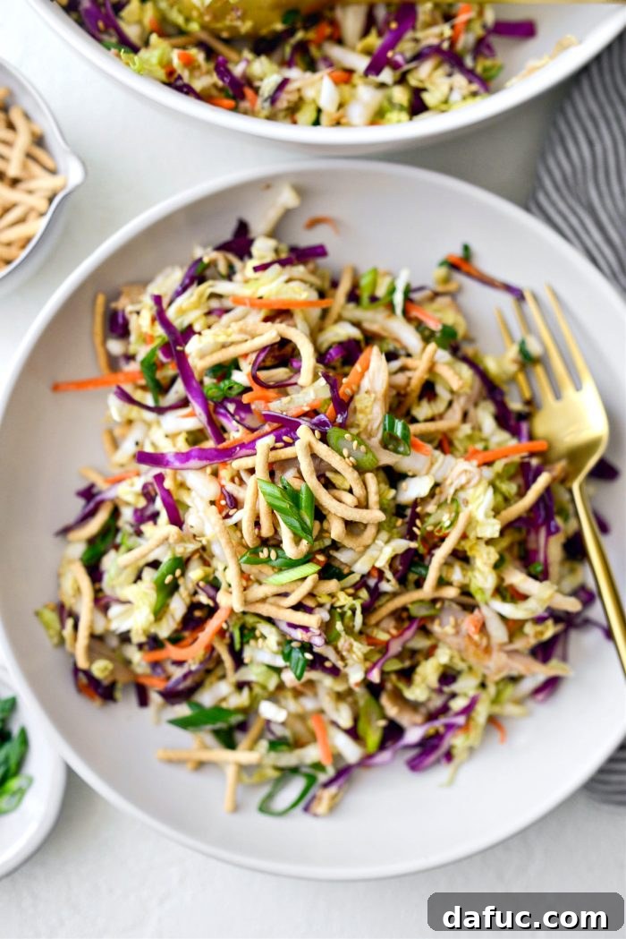Crunchy Asian Chicken Salad 14 Fresh and delicious Chinese Chicken Salad, perfectly prepared and ready for serving