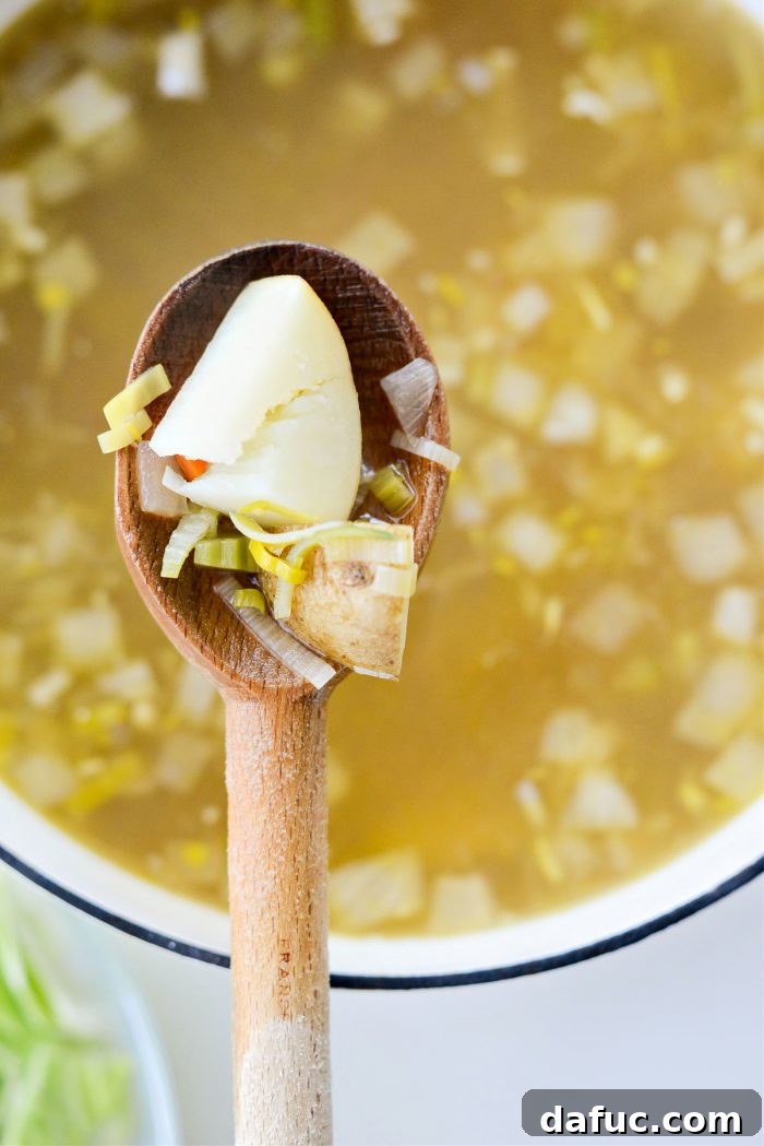 Check for fork-tender potatoes