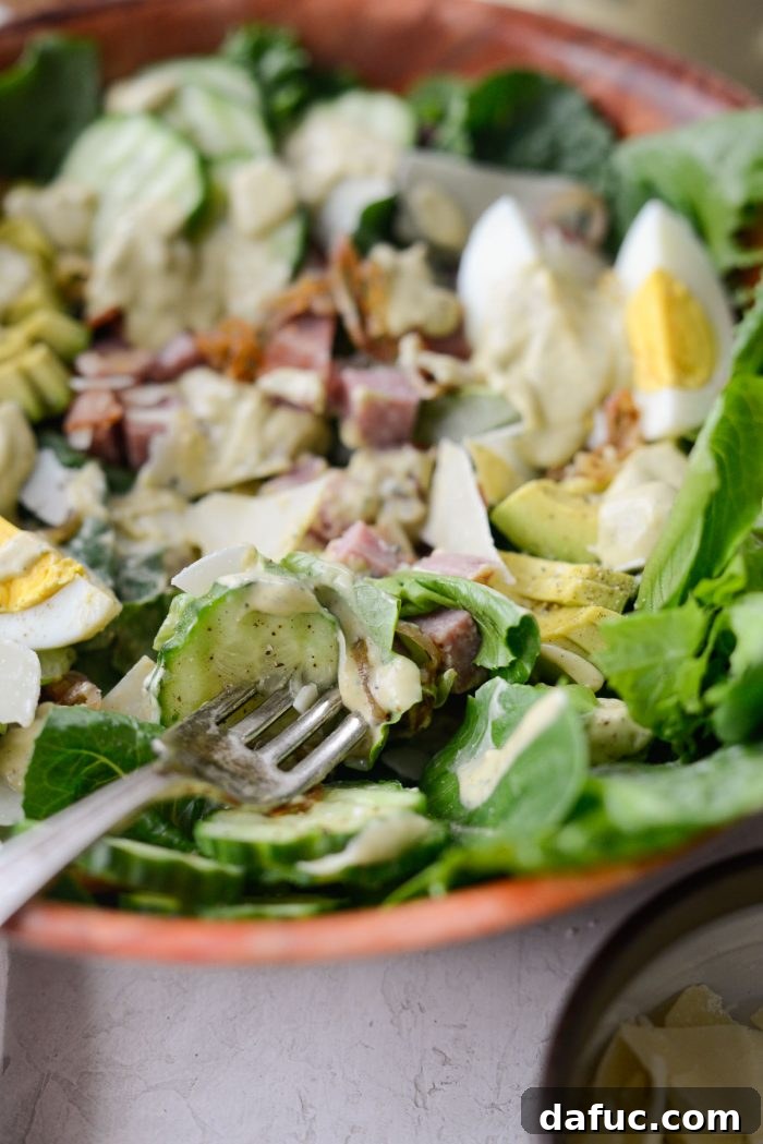 Another perspective of the delicious Shoreline Salad
