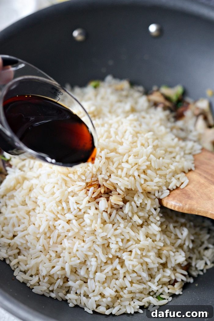 Golden Salmon Fried Rice 11 low sodium soy sauce