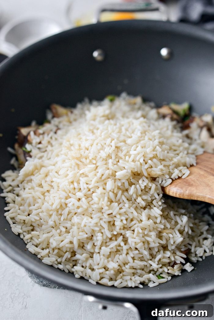 Golden Salmon Fried Rice 10 add cold leftover rice